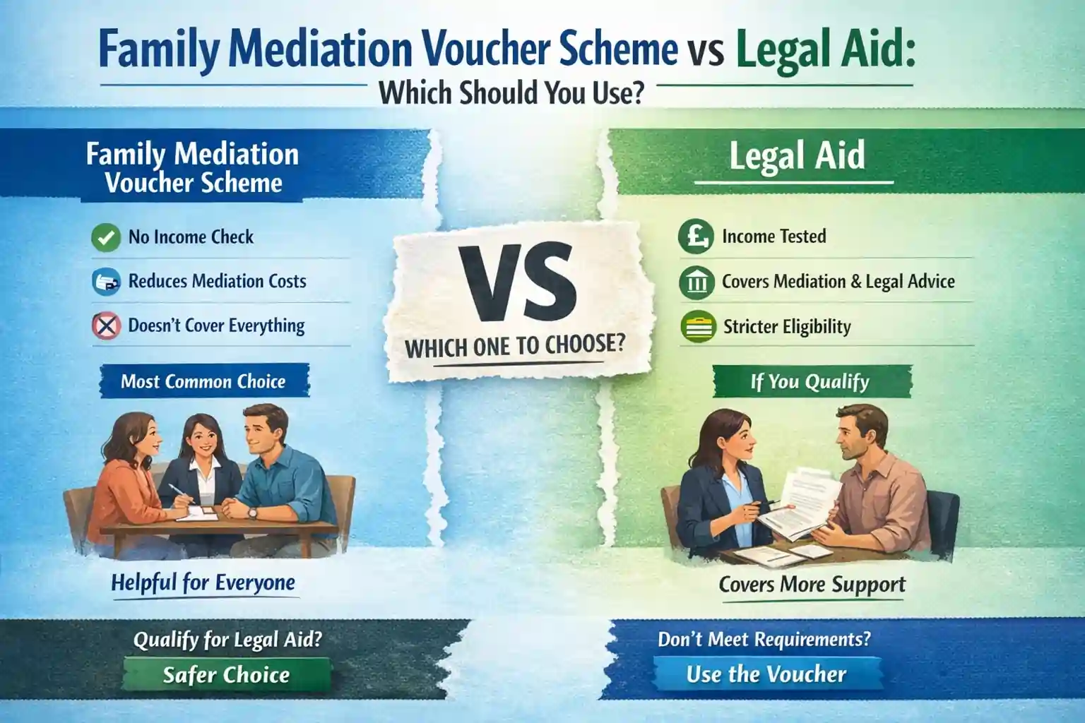 Family Mediation Voucher Scheme vs Legal Aid: Which Should You Use Bedford?