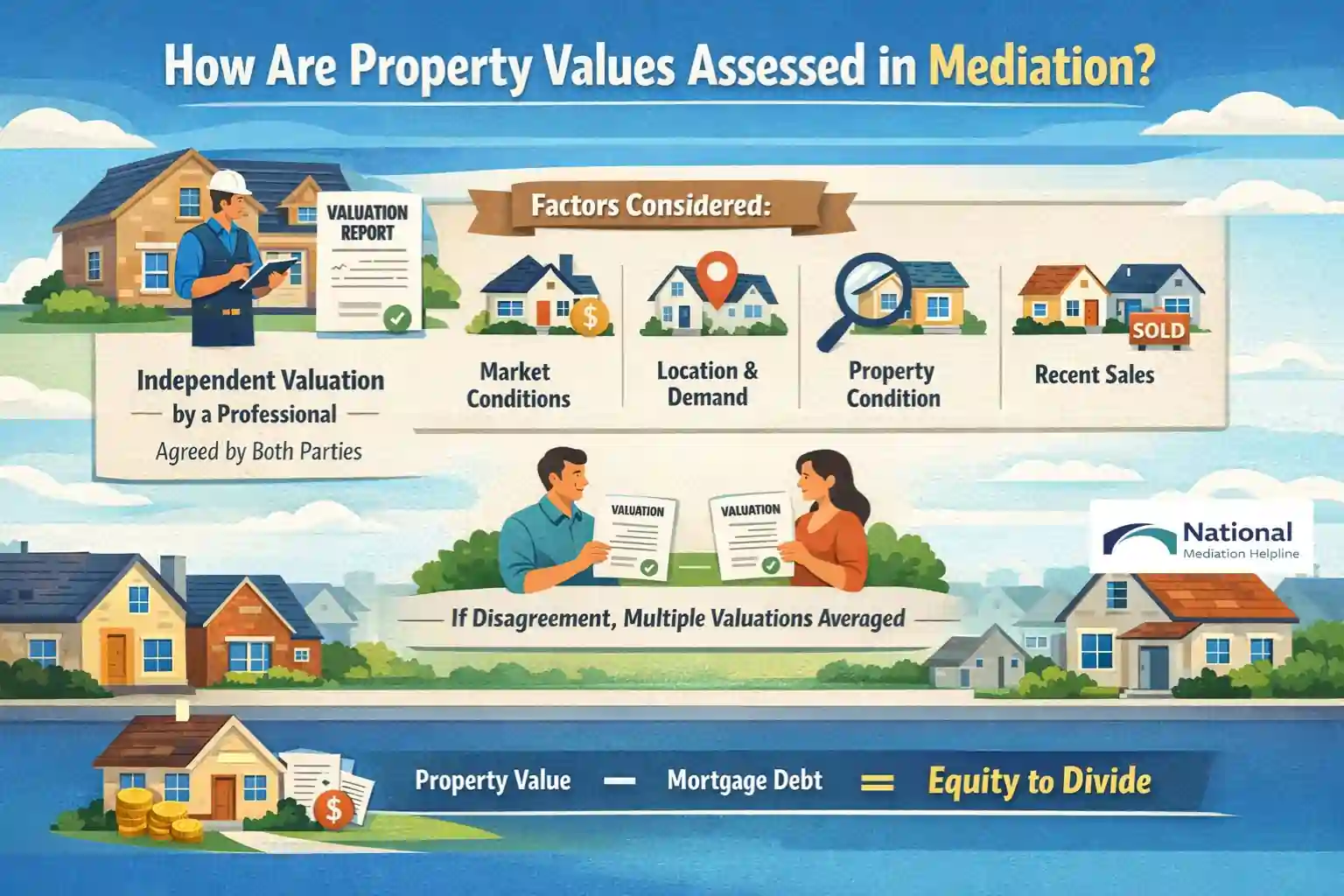 How Are Property Values Assessed in Mediation Bedford?