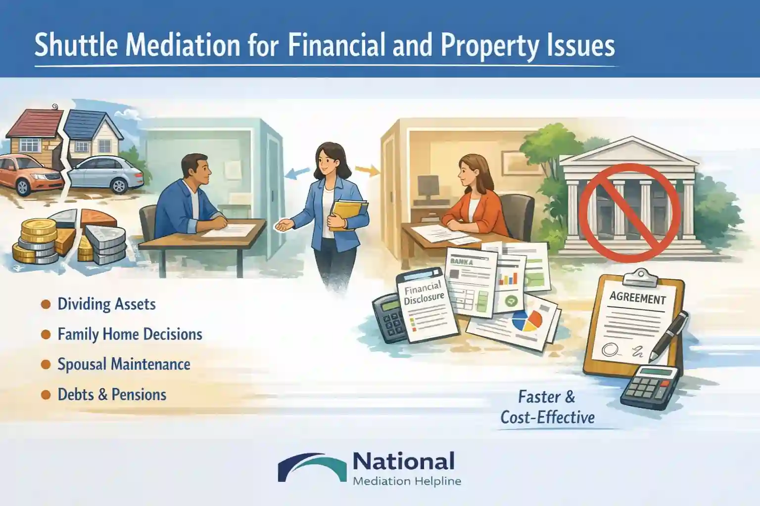 Shuttle Mediation for Financial and Property Issues Bedford
