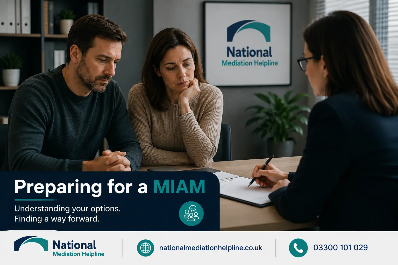How to prepare for a miam in Bedford Preparing for a MIAM. An image explaining how to prepare yourself emotionally and rationally for the first miam appointment